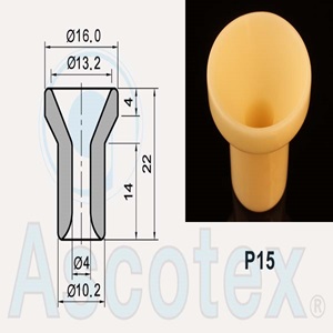 Sứ Ceramic dẫn hướng sợi Ascotex P15 Closed Yarn Guide